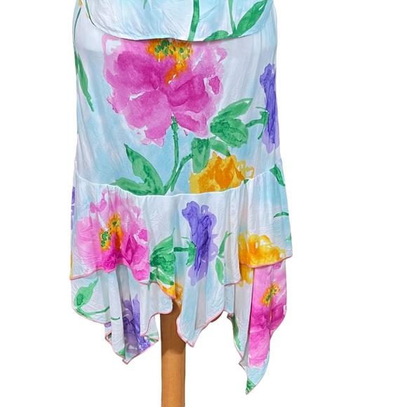 Jams World Women’s Tropical Floral Skirt & Cami Set XS - Picture 5 of 15